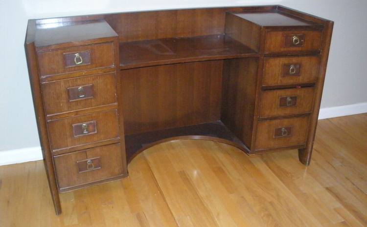 Antique Wood Vanity Dresser
