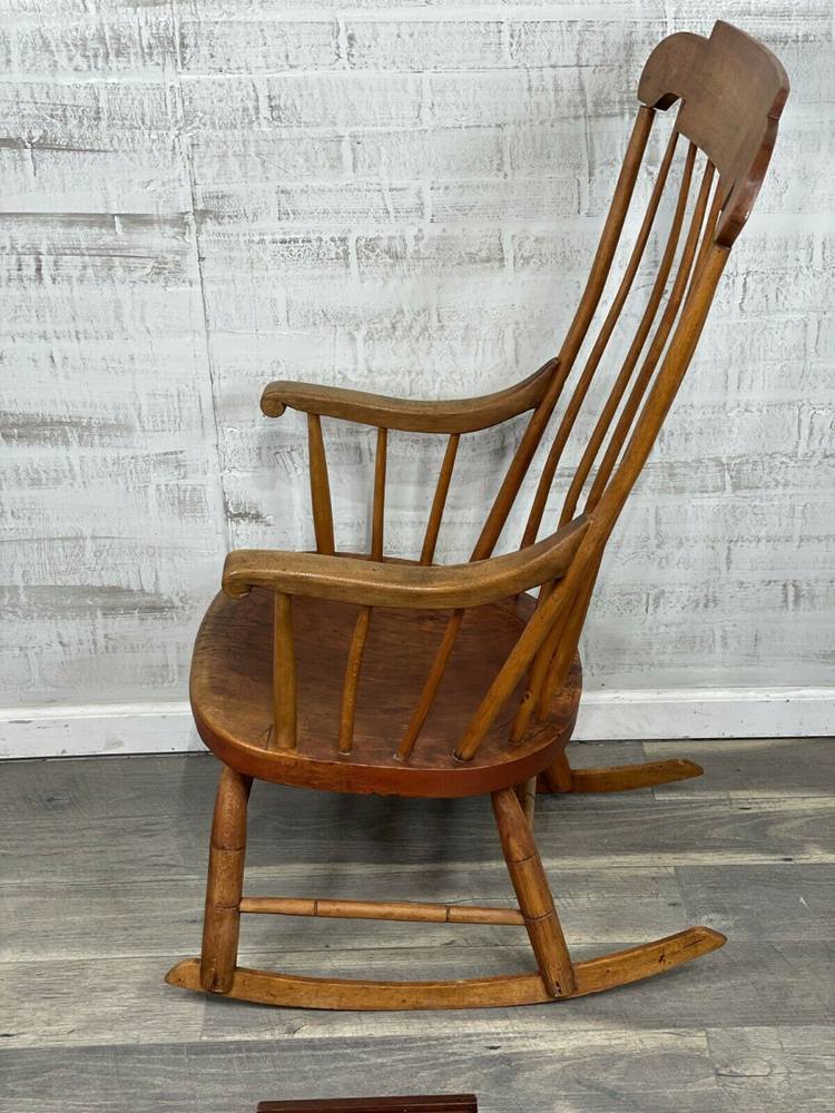 Early 1800's Boston Rocker Rocking Chair Antique