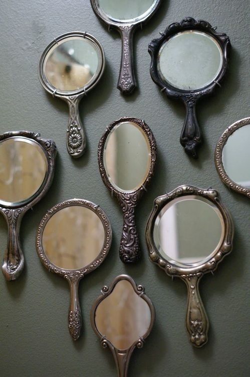 25. Decorate A Large Wall Space With Antique Mirrors