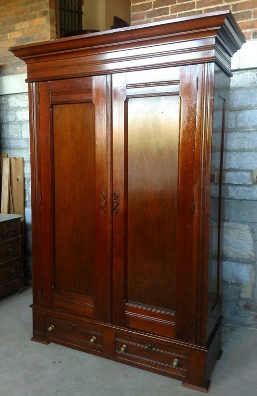 Antique Victorian Walnut Wardrobe