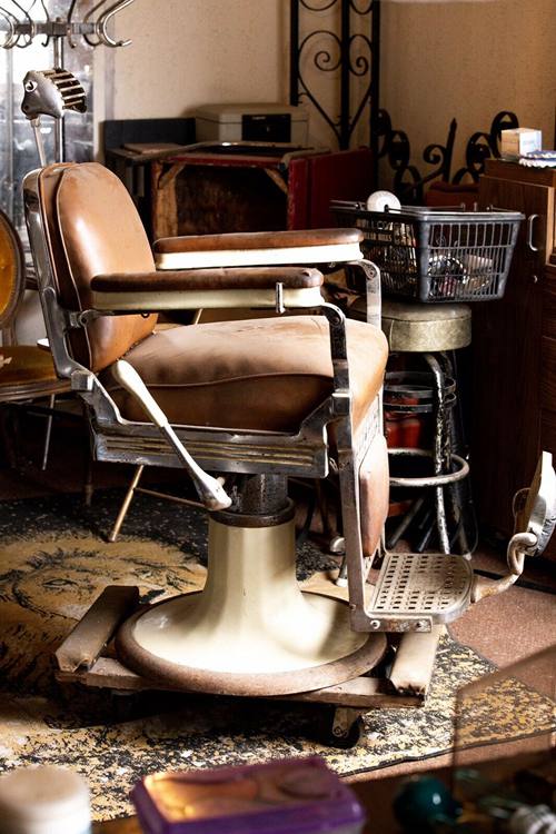Emil J. Paidar Antique Barber Chair, Made in Chicago Authentic