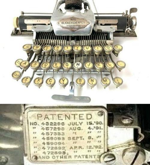 Rare 1909 ALUMINUM BLICKENSDERFER No.5 TYPEWRITER