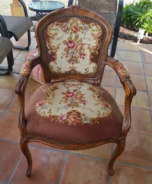 HICKORY CHAIR ANTHEMION FAUTEUIL MAHOGANY Scroll Armchair James River Collection