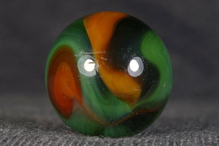 ANTIQUE ALLEY AGATE TRANSPARENT CARNIVAL SWIRL MARBLE