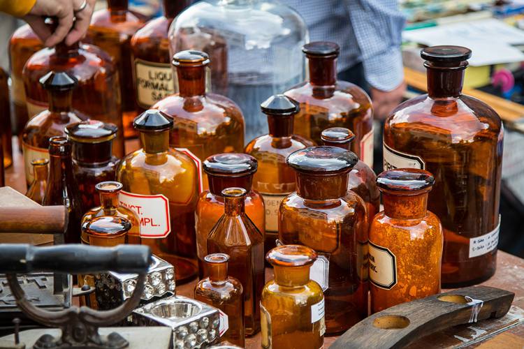 Antique Bottles Identification & Valuation Guide