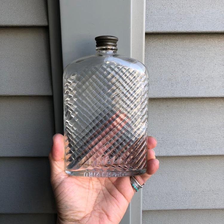 Antique Universal Glass Flask Bottle - 1927