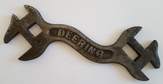 Antique early 20th Century Deering tractor or Harvester multi-wrench
