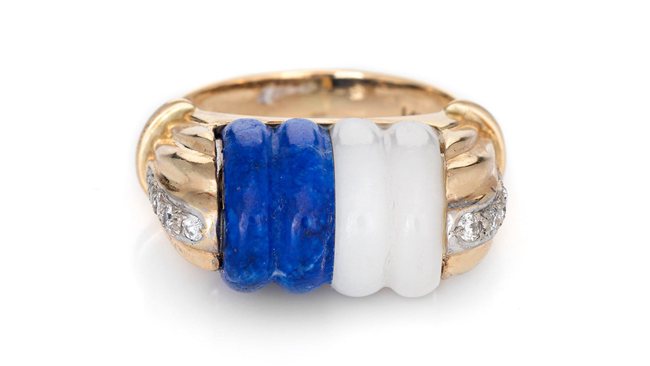 Mid Century Engagement Ring
