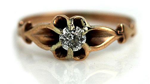 Victorian Solitaire Engagement Ring