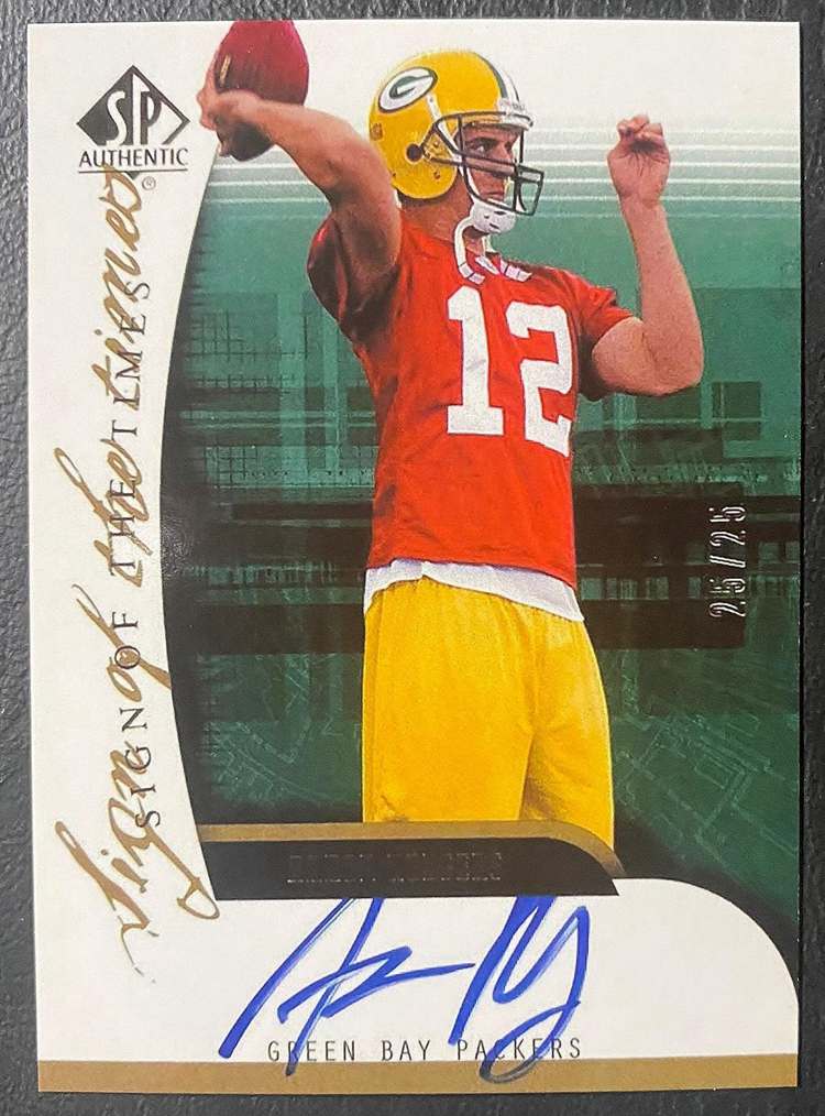 51. 2005 Aaron Rodgers Sign of the Times