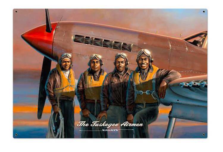 71. Tuskegee Airmen WWII Pilots Sign