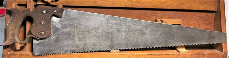 Antique Richardson Bros No.7 Saw 4 12 TPI Rip Cut Handsaw - 28