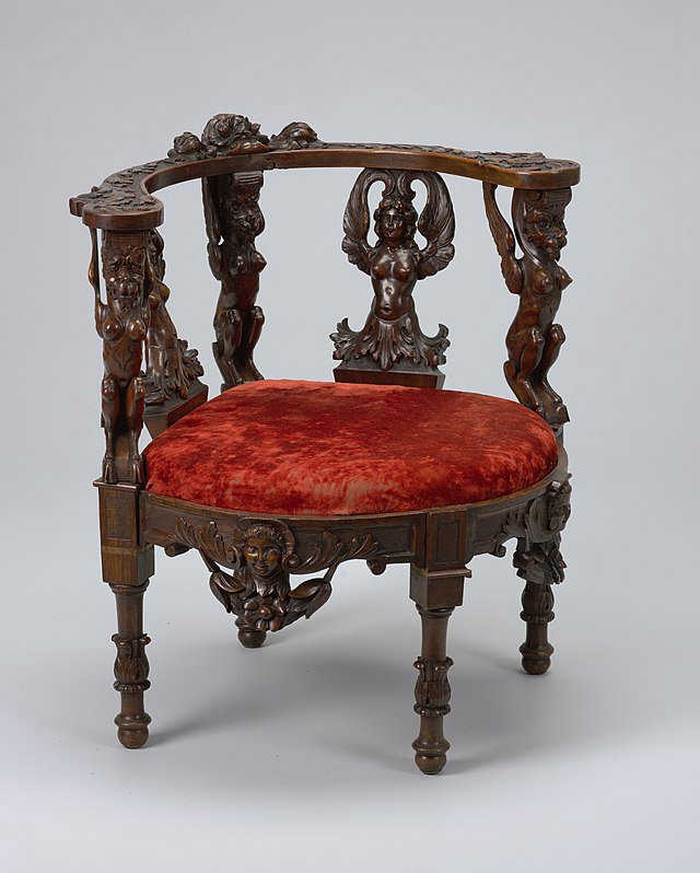Burgermeister corner chair Armchairs, ca. 1870