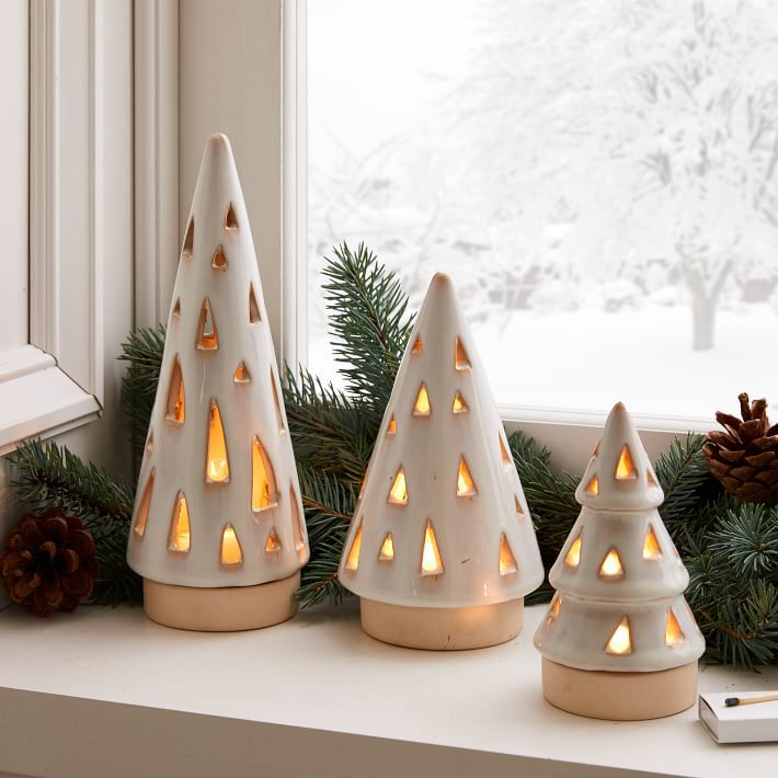Ceramic Tea Light Christmas Tree