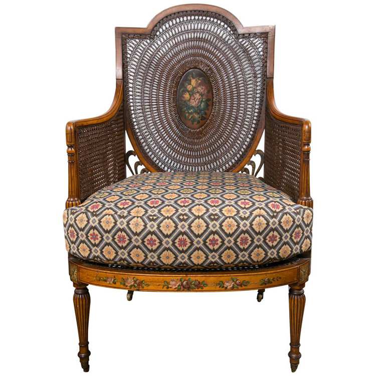 Edwardian Antique Cane Chairs