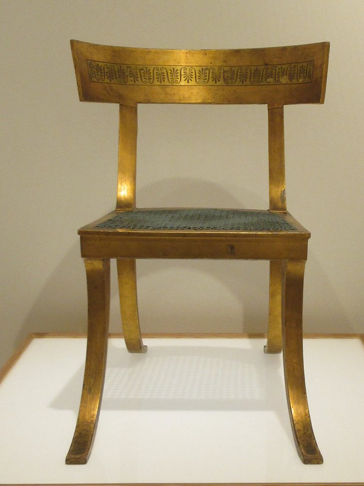 Klismos chair by Nicolai Abildgaard from c. 1790