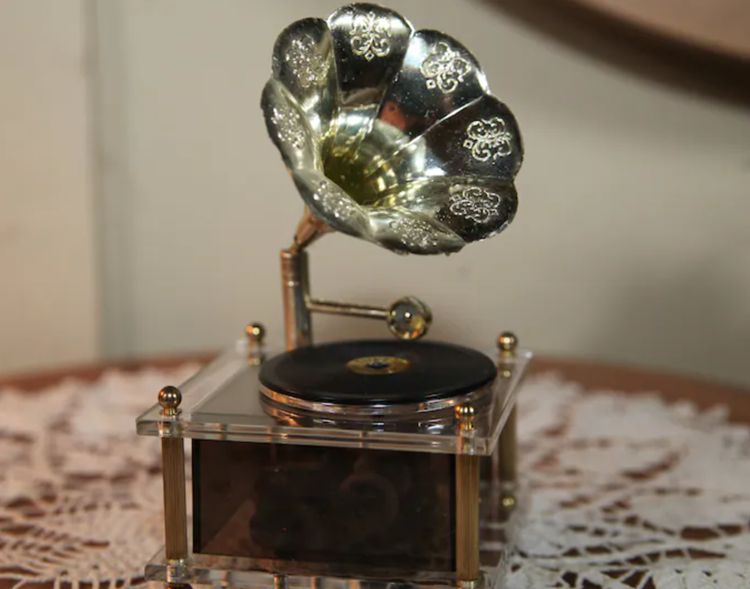 Vintage Vinyl Music Box