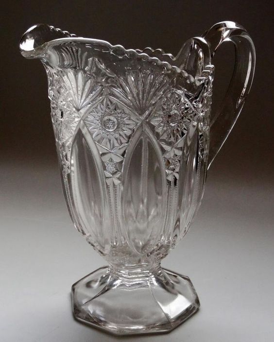 Antique Glass Pitcher