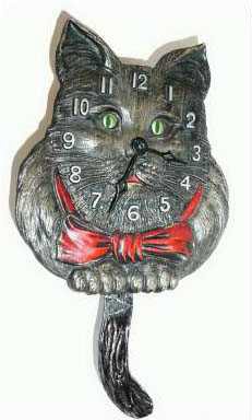 Antique Waterbury Clock Co. "Cat" Model Clock