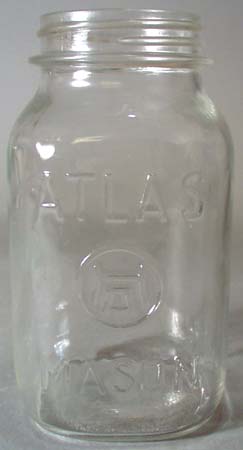 Atlas Mason Square Clear Qt Canning Jar