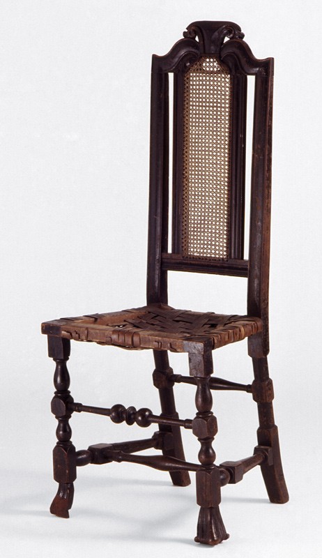 Caned side chair