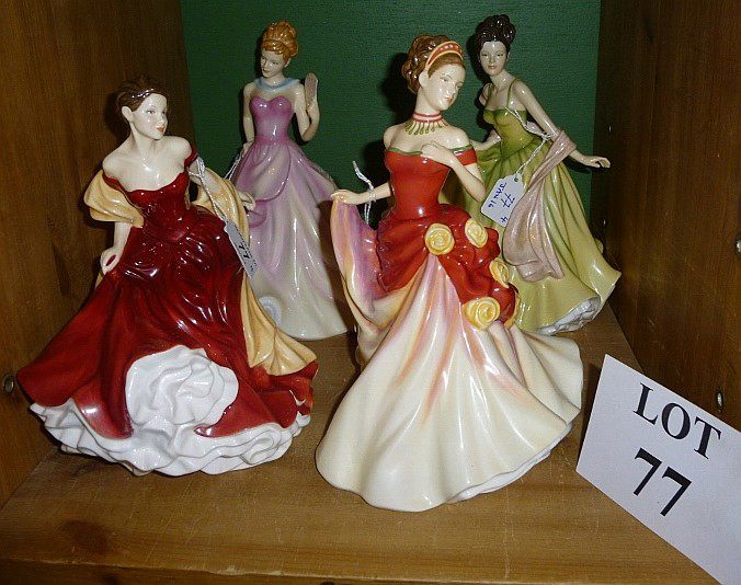 Four Royal Doulton figurines 'Pretty Ladies Collection' 