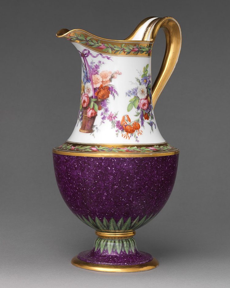 French ewer, 1795, hard-paste porcelain