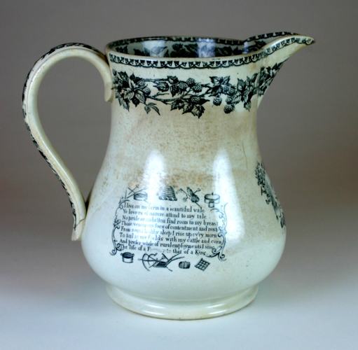 Jug - Harvest, Ceramic, Staffordshire, England, circa 1850