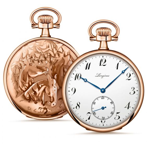 Longines Equestrian 18K Pocket Watch