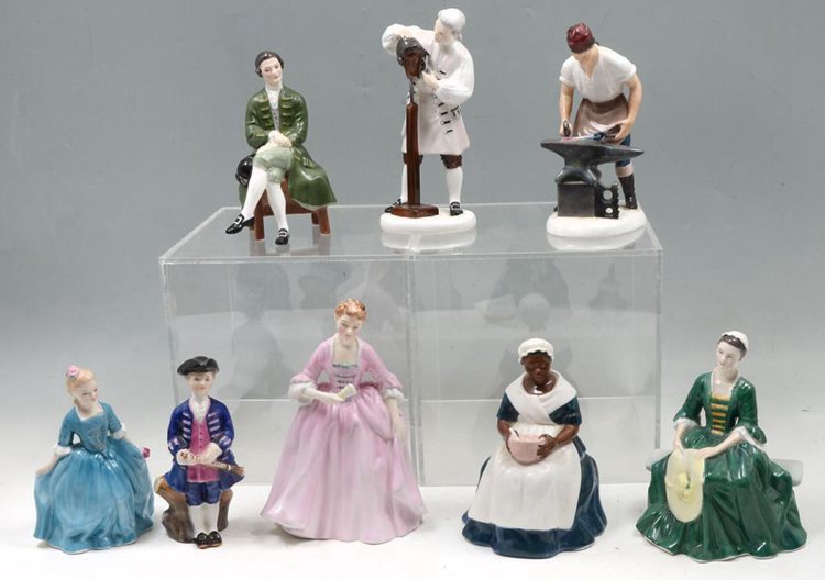 ROYAL DOULTON FIGURINES WILLIAMSBURG COLLECTION