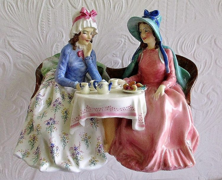 Royal Doulton Porcelain Figurine ~ “Afternoon Tea” ~ HN 1747