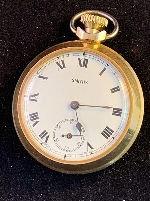 Smiths Mans Open Face Gilt (gold Tone) Pocket Watch C 1972