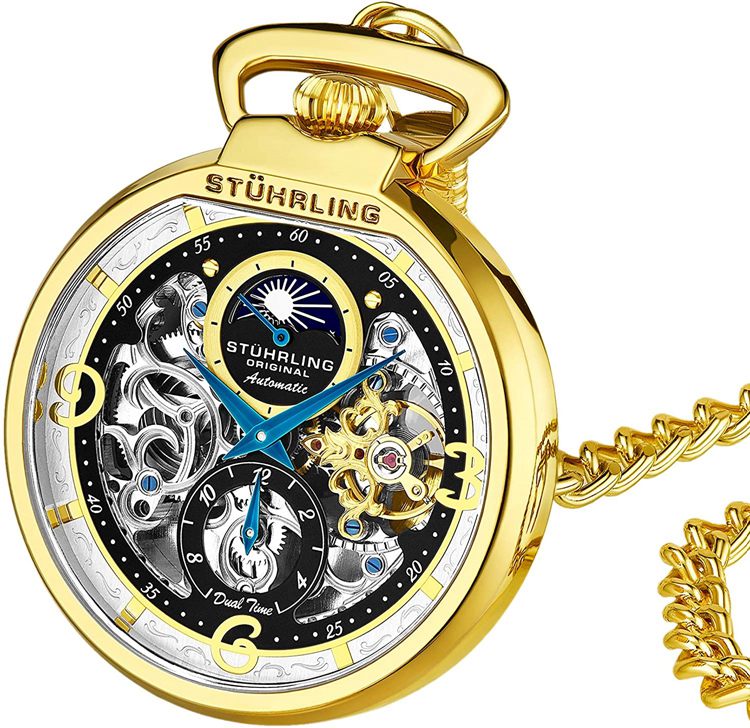 Stührling Original Automatic Pocket Watch