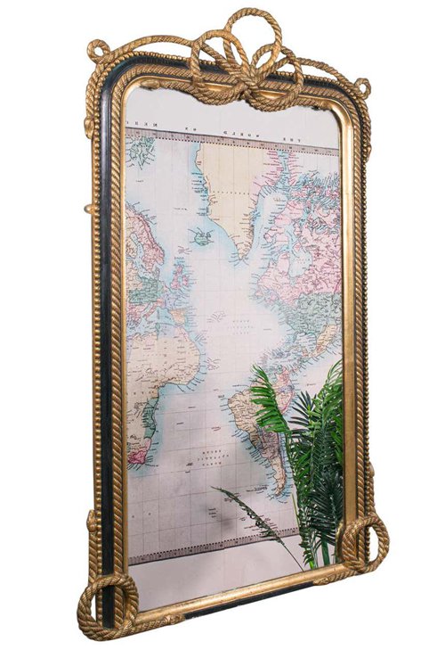 Very Large Antique Wall Mirror, English, Gilt, Overmantel, Dressing, Regency