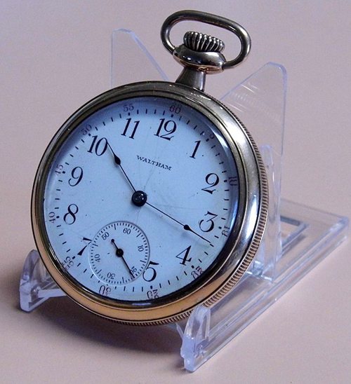 Vintage American Waltham Watch Co. Pocket Watch, Model 1908, Size 16s, 15 Jewels, Circa 1908