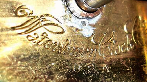 Waterbury Trademark c. 1906 stamped metal