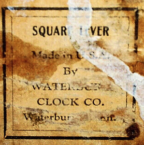 Waterbury c. 1930 paper label