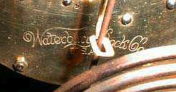 Waterbury trademark c. 1895 stamped metal
