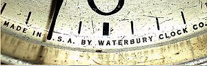 Waterbury trademark c. 1929 lettered label