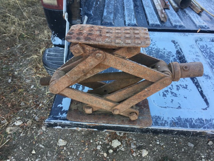 antique scissor jack