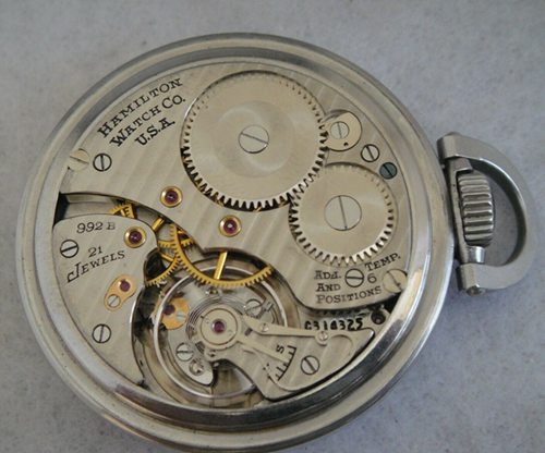 antique stainless pocket watch
