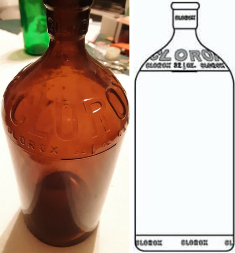1938 Clorox Bottle 