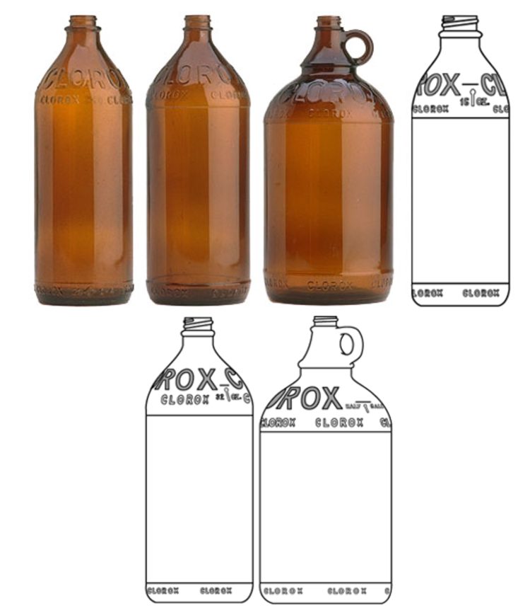 Antique Clorox Amber Glass Bottle FREE SHIPPING Antique Clorox Amber Glass Bottle FREE SHIPPING