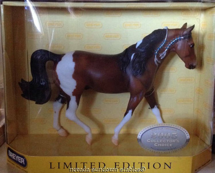 Breyer Horses Collectors Edition Very Rare Double Trouble Bay Paint Fox Trotter