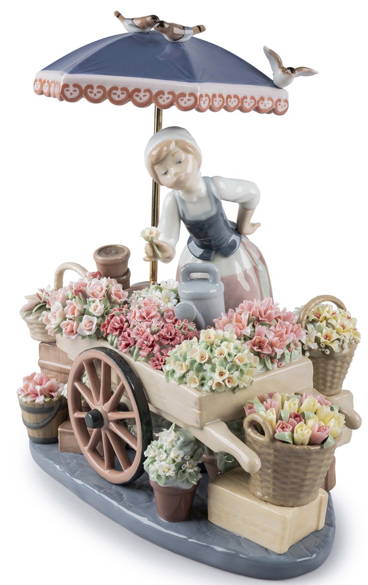 Flowers of The Season Woman Sculpture