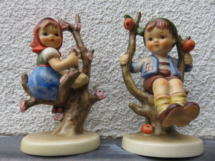 Goebel Hummel Apple tree girl and Apple tree boy