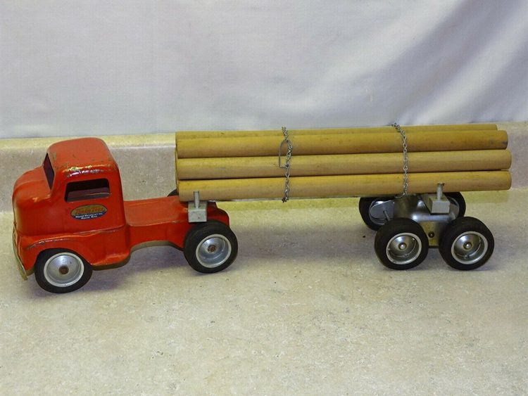 Vintage Tonka 1953 Cab Over Log Hauler