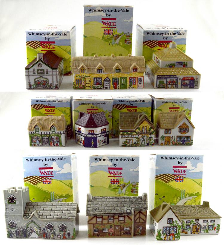 WADE RARE WHIMSEY IN THE VALE VILLAGE COMPLETE SET OF 10, 1993 W