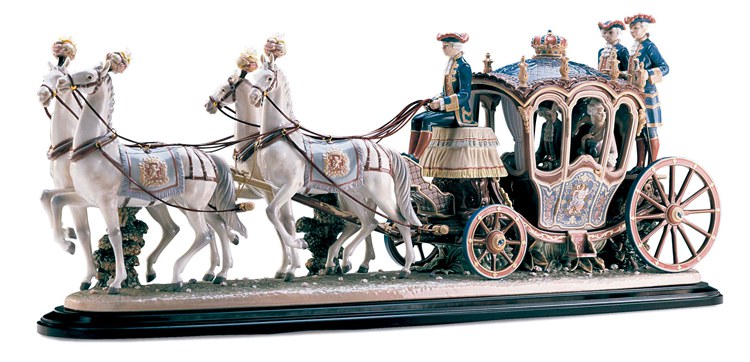XVIIIth Century Coach Sculpture. Limited Edition