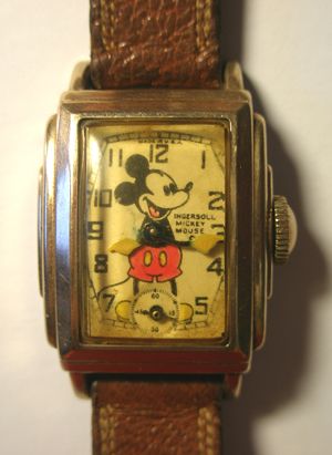 Antique c.1937 Ingersoll Mickey Mouse Deluxe Watch